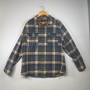 HAWX Plaid Work Shirt‎ Mens X-Large